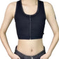 Half Zipper Front Bandage Top