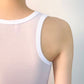 Half Mesh Zipper Front Bandage Top