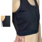 Half Zipper Front Bandage Top